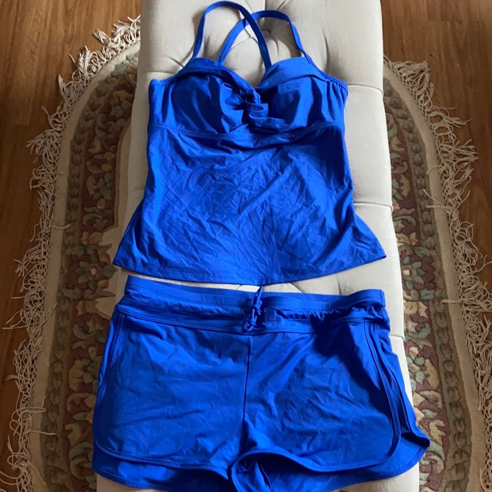Athleta Women's Blue Swim Set